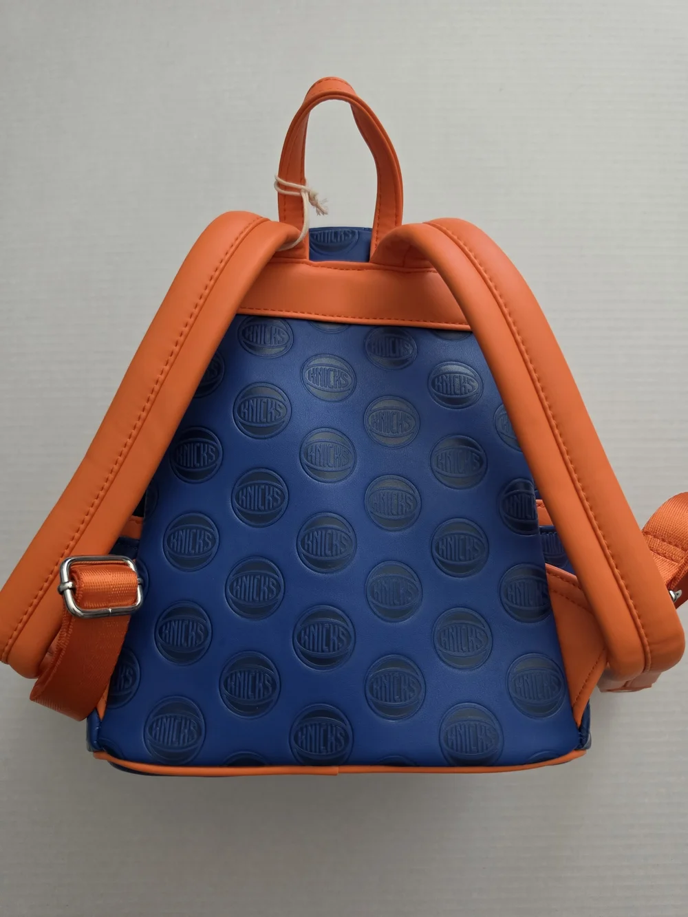 Loungefly NBA New York Knicks Mini Backpack Blue & Orange Faux Leather Logo